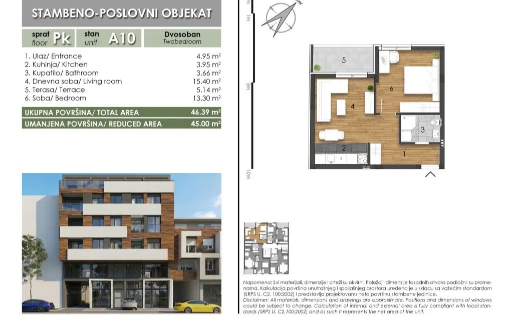 Odličan dvosoban stan u izgradnji na Telepu – Novi Sad | Linea Casa