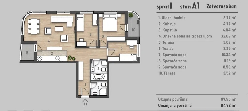 Četvorosoban stan u izgradnji - Socijalno. – Novi Sad | Linea Casa