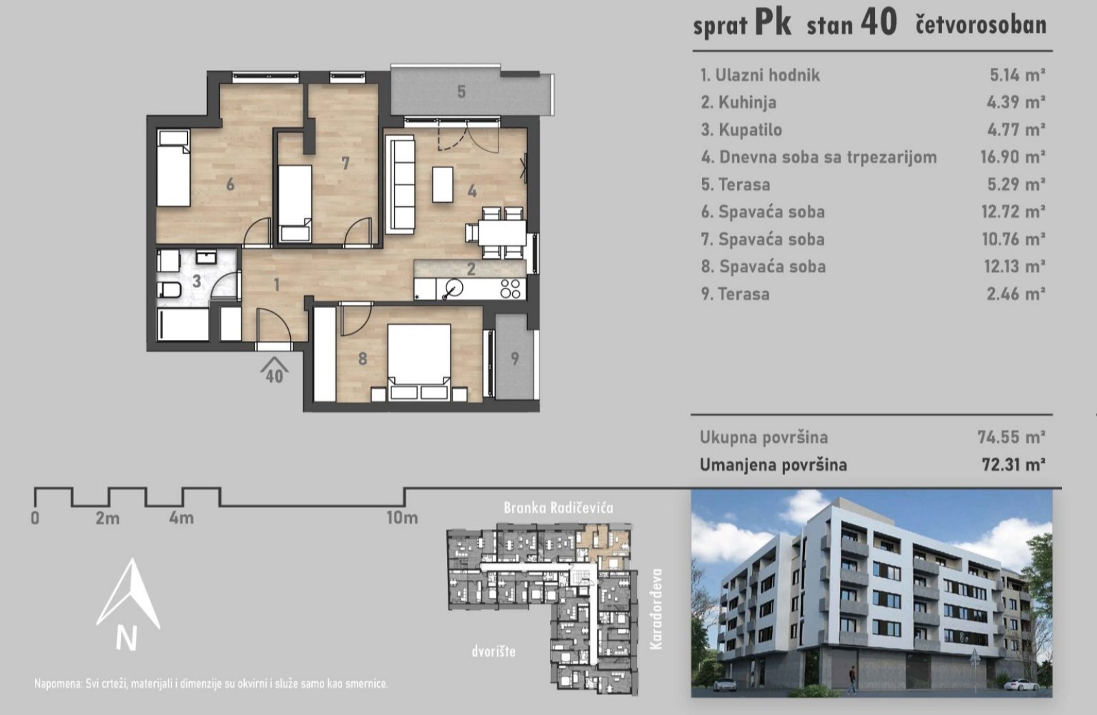 Četvorosoban stan - Salajka – Novi Sad | Linea Casa
